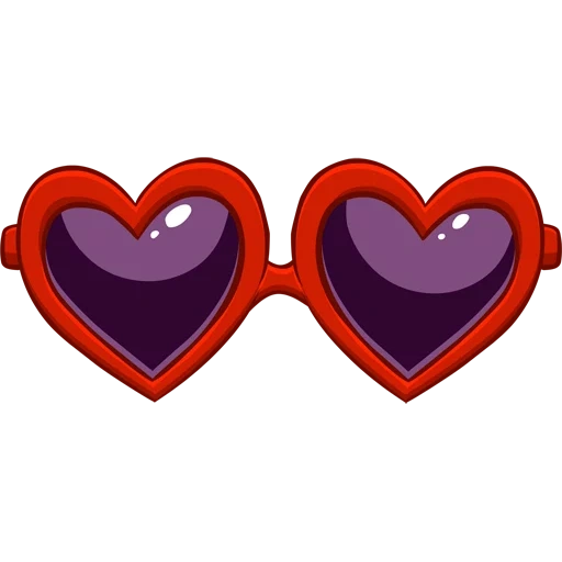 очки, очки сердце, очки сердечки вектор, очки сердечки фотошопа, очки фиолетовыми сердечками