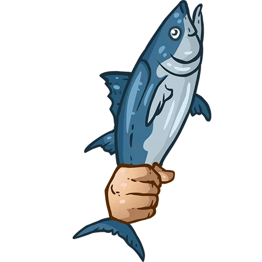 рыба, рыба мультяшная, рыба крючке синяя рисунок