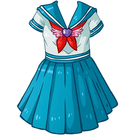 одежда, летняя одежда, для девочек платья, sailor uniform аниме, школьная форма без фона