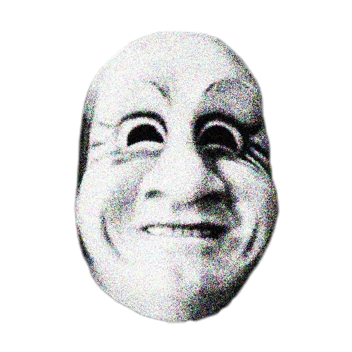 maschera per il viso, la maschera di charlie, maschere teatrali, bipolare di oximiron