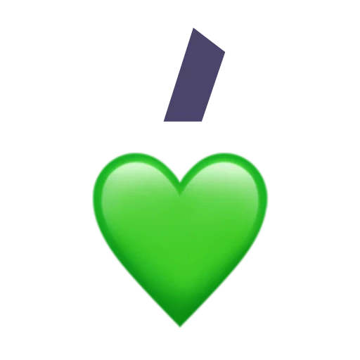 сердце эмоджи, эмодзи сердце, зеленое сердце, эмоджи зеленое сердце, эмоджи сердечко зеленое