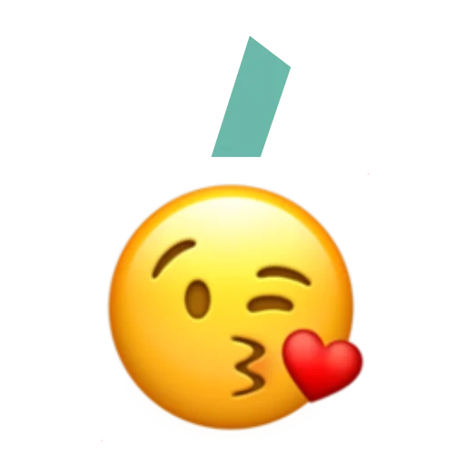 emoji, tag sorriso, bacio emoji, emoticon emoji, una faccina baciante