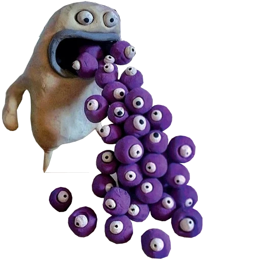 monstro, roxo monstro, monstro de desenho animado, monstro pulando cara, shampoo de estrada verde para crianças totty