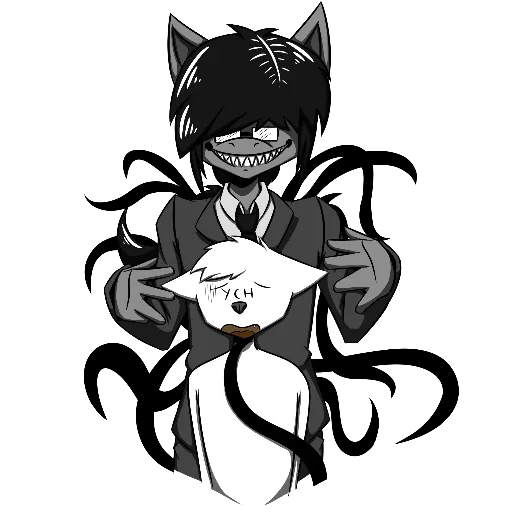 bandy sami, imagem de anime, papel de animação, lady worm super gato, kripipasta jeff seals