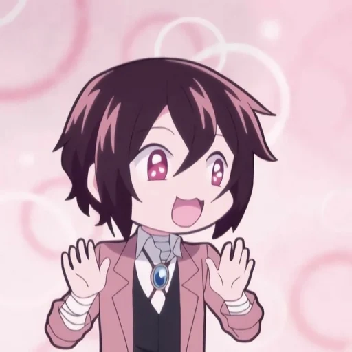 tai zhizhi, dazizhi, personagem de anime, akutagawa taizhi, personagem de anime chibi