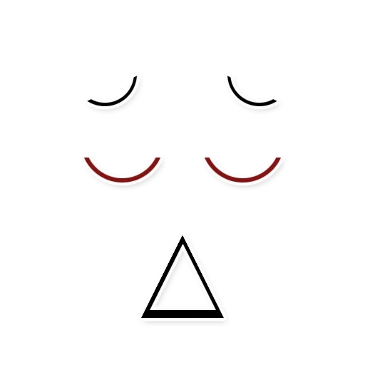 logo, kaomoji, trip smile, vektor senyum, simbol segitiga kecil
