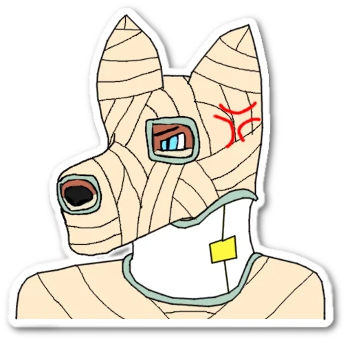 animation, cat mummy, joshua graham pony, mummy head pattern, my hero academy