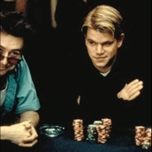 gioco di poker, matt damon, due barili di soldi, shulera rounders 1998, casino gioco d'azzardo film