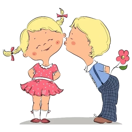kissing pattern, whole baby cartoon, the boy kissed the girl on the cheek, pictures of girls kissing boys, boy kisses girl's cheek pattern