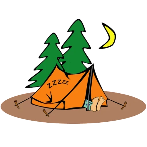 tienda, montaje, tiendas de descanso, carpa para camping, dibujos de figuras