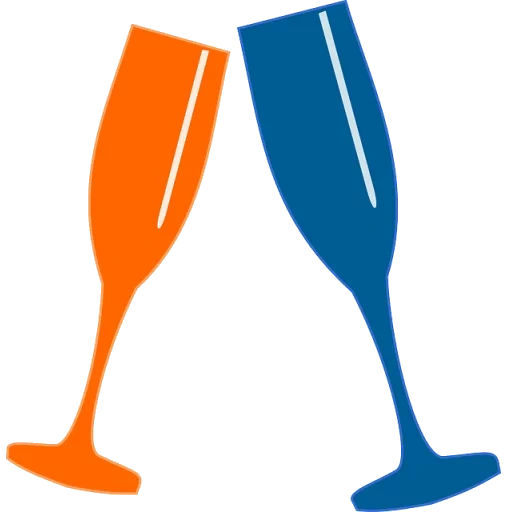die ikone des glass, clipart glas, cocktailbrille, das glas der vektorgrafik, ein glas champagnervektor
