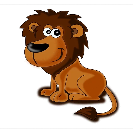 leo de niños, leo clipart, niños de lev, animales leo, vector de dibujos animados de leo