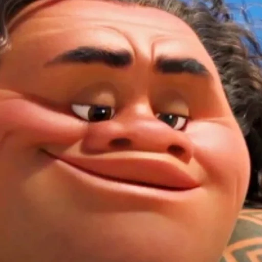 maui, boy, human, maui meme, maui's face