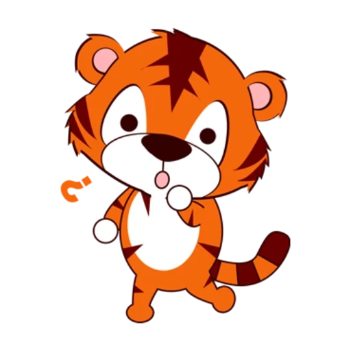 harimau kecil, harimau klipat, kata harimau, kartun harimau, ilustrasi anak harimau