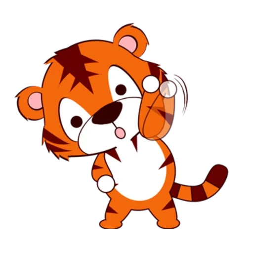 la parola della tigre, tigre tigre, tiger cartoon, tiger cartoon, illustrazione del cucciolo di tigre