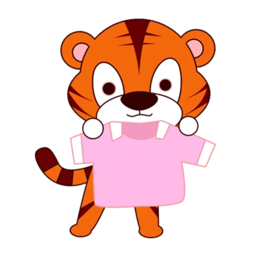 petit tigre, mignon tigre, tigre rose, tigre, petit tigre