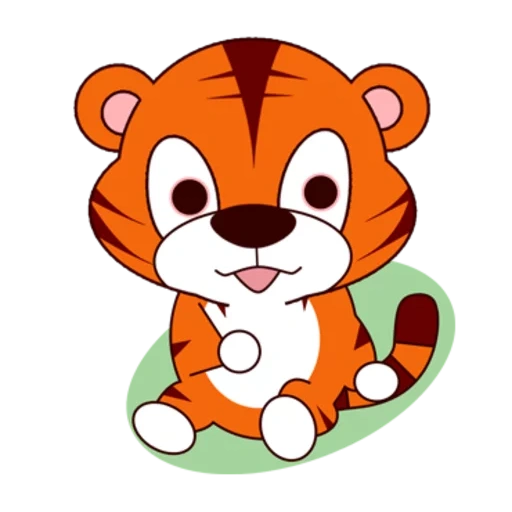 harimau kecil, harimau kecil yang lucu, wajah harimau kecil, harimau kecil, kartun harimau