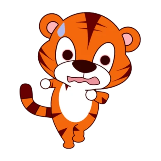tigerok, tiger character, little tiger, little tiger, cartoon tiger