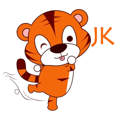 tigerok, the tiger is cheerful, tiger character, the tiger is small, the tiger is symbol