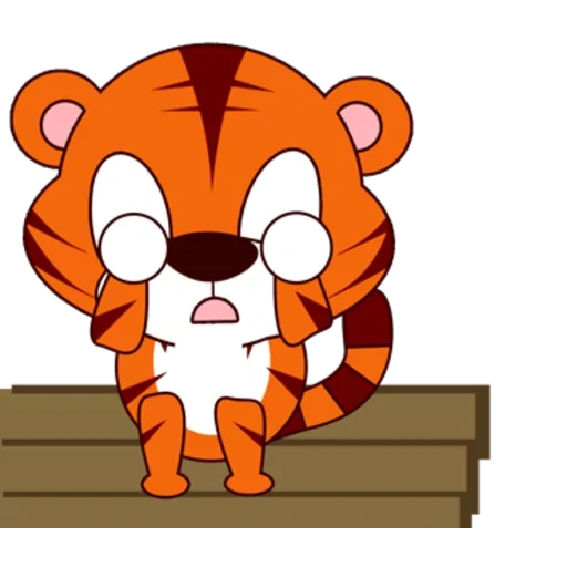 petit tigre, tiger tiger, mignon petit tigre, tigre de rivière, cartoon de tigre