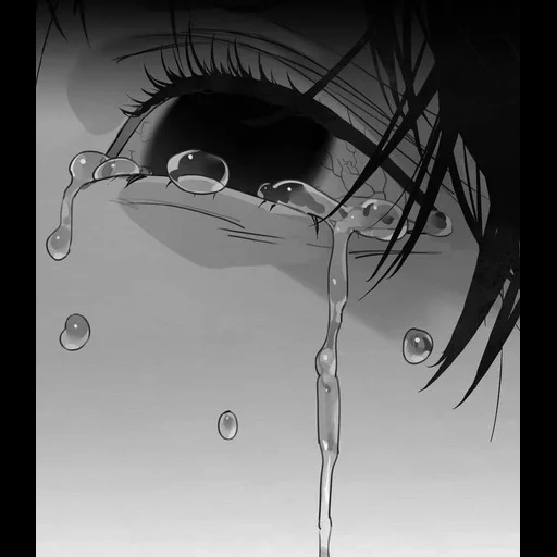 рисунок, глаза аниме, грустные аниме, арт глаза аниме, грустные аниме глаза