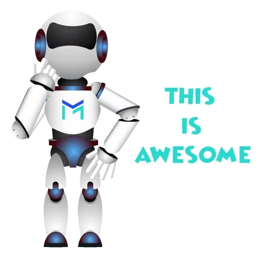 robot, white robot, robot clipart, robot with a white background, robot with a white background of children