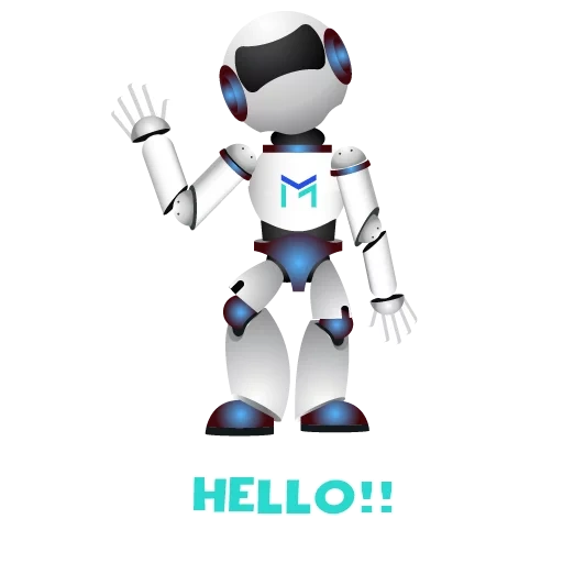 robot, white robot, robot clipart, robot with a white background, robot assistant to a white background