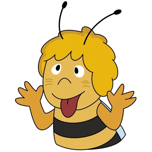 пчелка майя для детей, рисунок пчелки, пчелка, пчелка майя мультсериал, пчелка майя на белом фоне