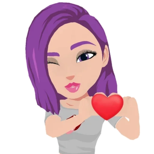 rosto, vmoji, zepeto, menina, pessoas