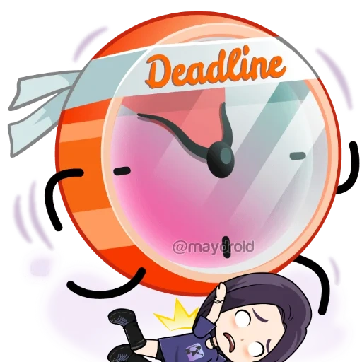 watch, alarm, the watch is deadline, clock illustration, a smiling alarm clock