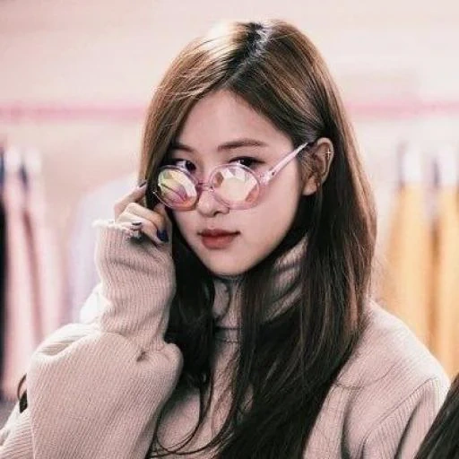 young woman, rose blackpink, rose blackpink, blackpink rose glasses