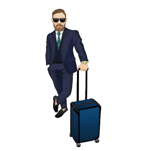 бизнесмен с чемоданом на белом фоне, g man с чемоданом, g-man, человек, человек с чемоданом