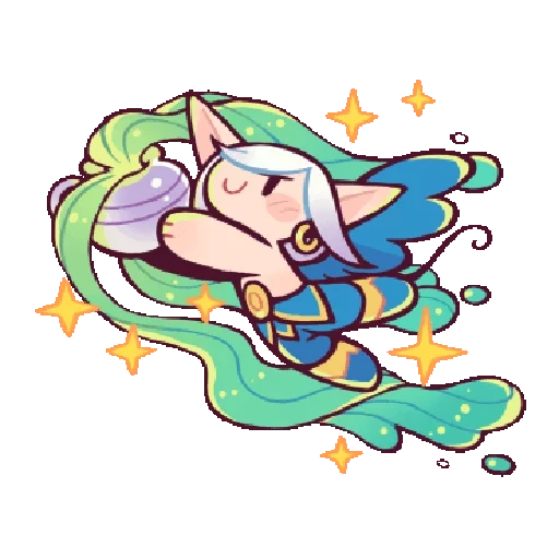 chibi, einhorn, schlafendes einhorn, star guardian soraka prestige