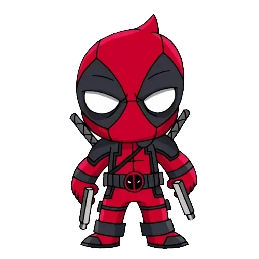 deadpool 2, chibi deadpool, deadpool small, kleines deadpool muster