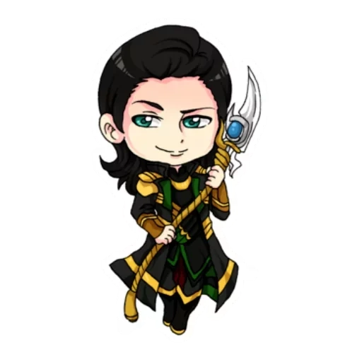 chibi loki, loki chibik, stiker chibi loki, avengers loki chibi, chibi loki lafeyson