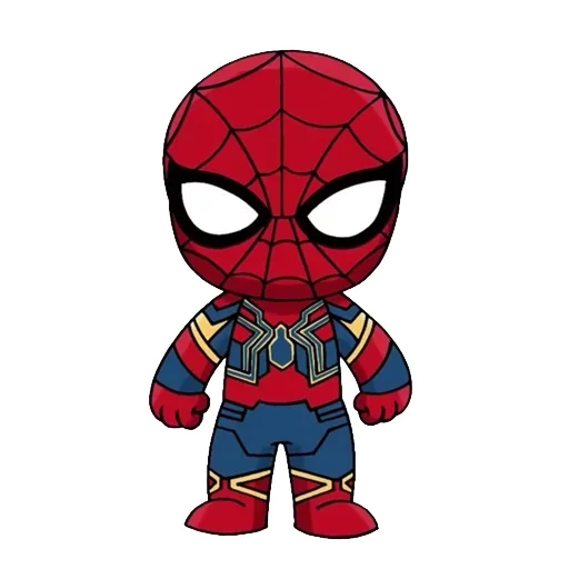 chibi marvel, manusia laba-laba, man laba laba chibi, marvel man spider, chibi marvel man spider