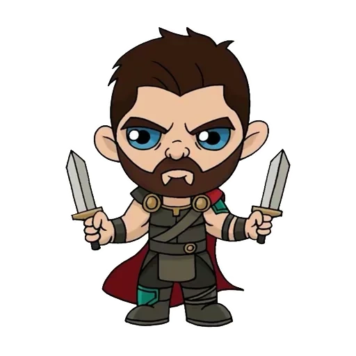 la parete rossa, dottor strange, dr strange chibi, l'uomo di chibi ha la barba