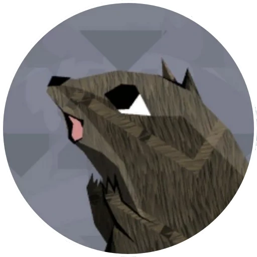 lupo, ragazzo, lunghi lupi scuri, wolf trophy papercraft, papercraft bear's head