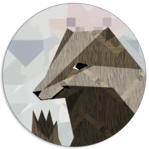 garoto, abrigo meadow, abrigo 2 lobos, abrigo 2 meads, lobo com formas geométricas