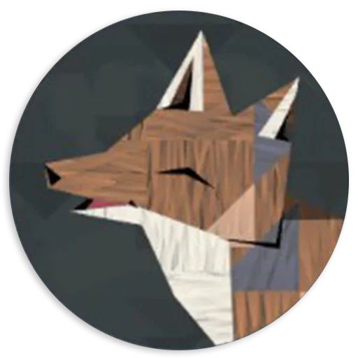 chico, papel, esquema de lobo de máscara de bricolaje, lobo trofeo de papel, icono de weilan alphadog