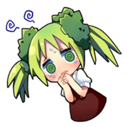 anime, anime charaktere, anime chibi elf, vocaloid gumi chibi, chibi vocaloids gumi