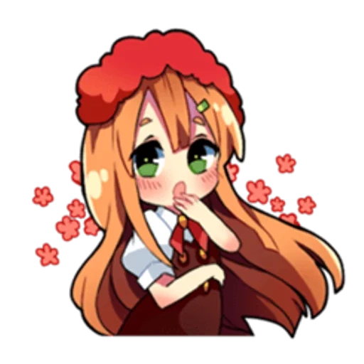 monica chibi, anime picture, cartoon characters, monica ddlk red cliff, monica rejoices for ddlk