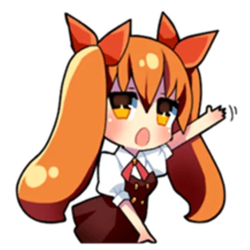 chibi, anime, fox chibi, personnages d'anime, anime fox sanko