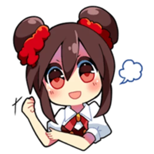 chibi, anime, anime un peu, personnages d'anime, anime maki niko chibi