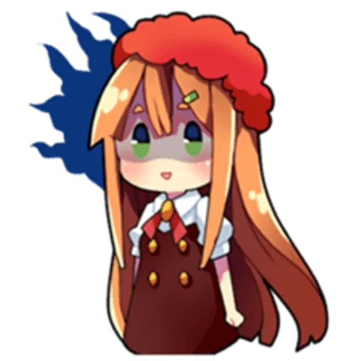 asuna chibi, monica ddlc, monica ddlk, pador monica, personaggi anime