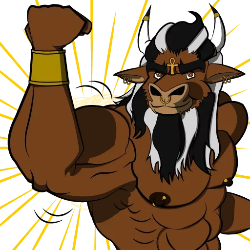 anime, minotaur, minotaur, anime banteng, asterion minotaur