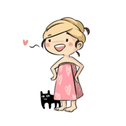 girl, clipart girl, cartoon girls, the girl is a cute drawing, drawing a little girl
