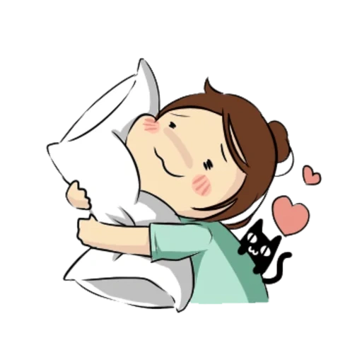 mignon, petite fille, couples mignons, les motifs sont mignons, dream cartoon