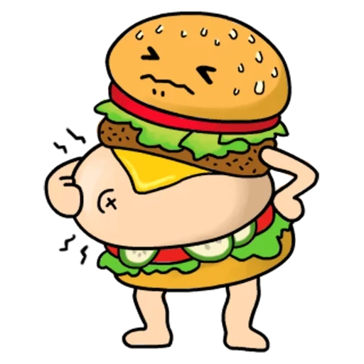 бургер, бургер рисунок, бургер срисовки, гамбургер рисунок, бургер иллюстрация