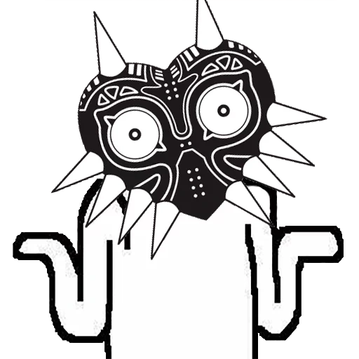 funny, zelda mask, major mask, zelda majora's mask, zelda majora's mask coloring